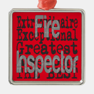 Feuerinspektor Silbernes Ornament