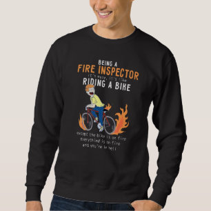 Feuerinspektor wie Rad-Radfahrer Funny Sweatshirt