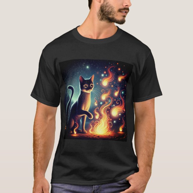 Feuerkatze T-Shirt (Vorderseite)