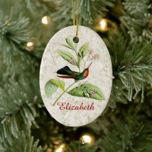 Feuerkehlkolibri-Schmuck Keramik Ornament