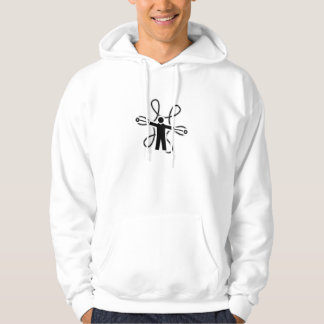 Feuerkettenpoi-Spinner-Blume Hoodie