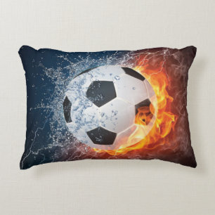 Feuerkissen in Form eines Fußballs Dekokissen