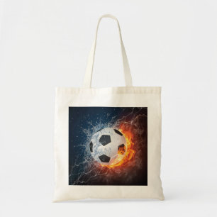 Feuerkissen in Form eines Fußballs Tragetasche