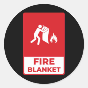 Feuerkleber Runder Aufkleber