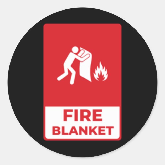 Feuerkleber Runder Aufkleber (Vorderseite)