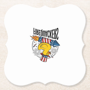 Feuerknaller Patriotische Ente Feuerwerk-Shirt-Des Untersetzer