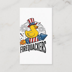 Feuerknaller Patriotische Ente Feuerwerk-Shirt-Des Visitenkarte