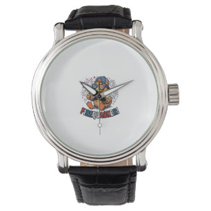 Feuerknaller Patriotische Ente Vintage-Shirt-Desig Armbanduhr