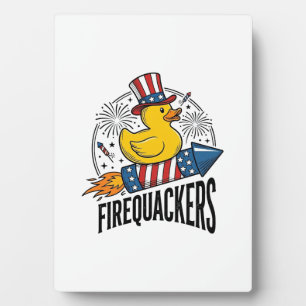 Feuerknaller Patriotische Enten-Feuerwerk-Shirt-De Fotoplatte