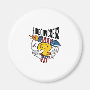 Feuerknaller Patriotische Enten-Feuerwerk-Shirt-De Magnet