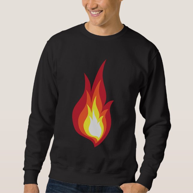 Feuerkostümflamme - sie glüht Feuerwerke Sweatshirt (Vorderseite)