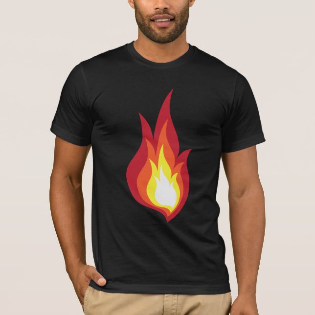 Feuerkostümflamme - sie glüht Feuerwerke T-Shirt (Vorderseite)