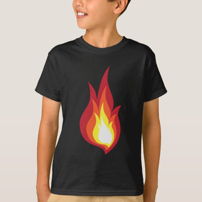 Feuerkostümflamme - sie glüht Feuerwerke T-Shirt (Vorderseite)