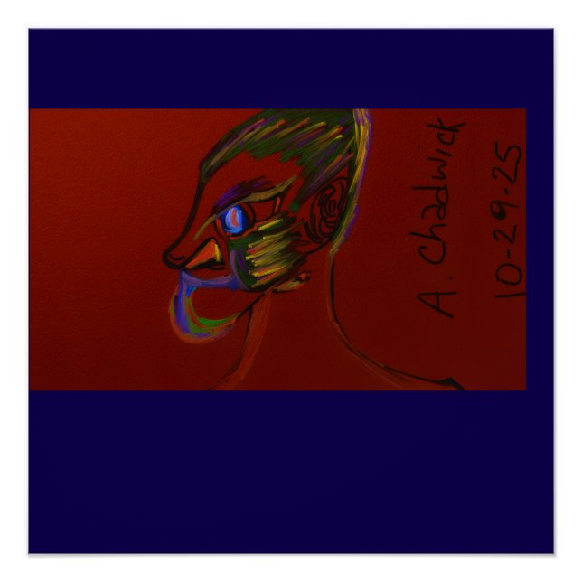 Feuerkrieger-Glossy-Poster Poster (Vorderseite)