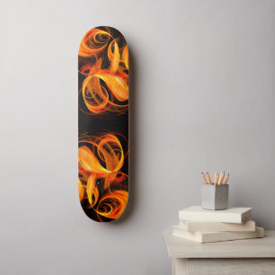 Feuerkugel-abstrakter KunstSkateboard Skateboard
