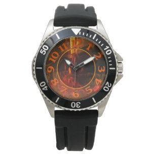 Feuerkugel Armbanduhr