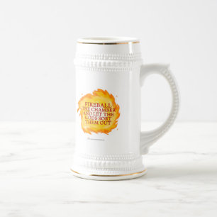Feuerkugel die Kammer Bierglas