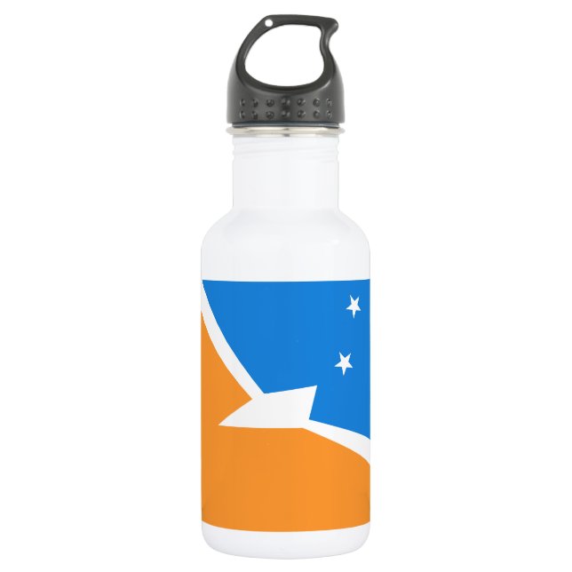 Feuerland Edelstahlflasche (Vorderseite)