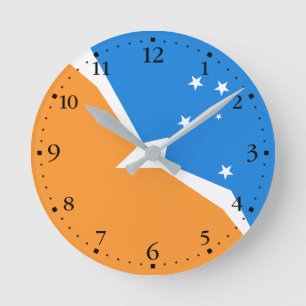 Feuerland Runde Wanduhr
