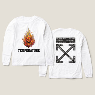 Feuerleitungs-Temperatur Streetwear-Shirt Tri-Blend Shirt