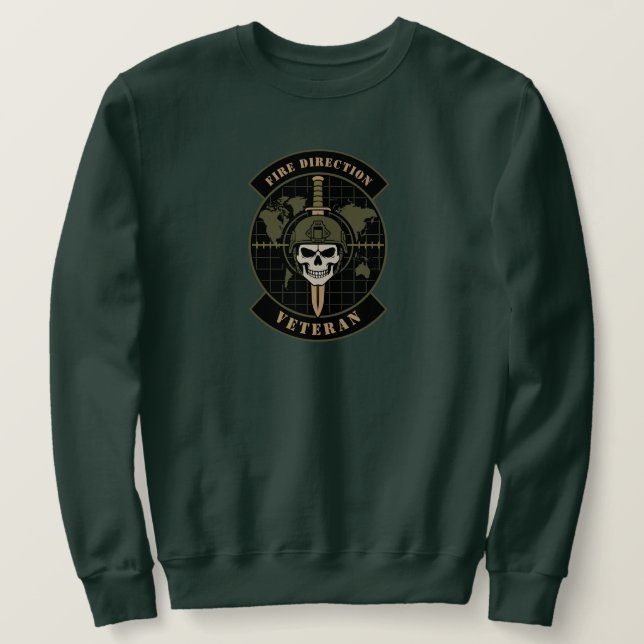 Feuerleitveteran-Artillerie-Emblem Sweatshirt (Design vorne)