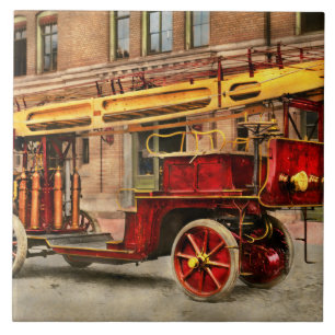 Feuerlkw - Ein Elektroleiter 1907 Fliese