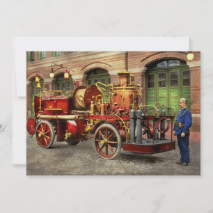 Feuerlkw - Ein Elektropumpenwagen 1907 Einladung