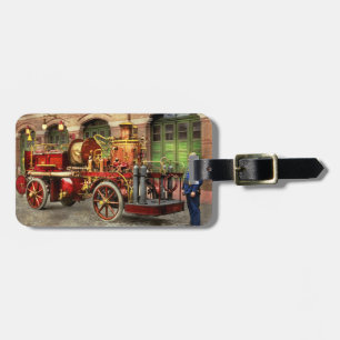 Feuerlkw - Ein Elektropumpenwagen 1907 Gepäckanhänger