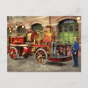 Feuerlkw - Ein Elektropumpenwagen 1907 Postkarte