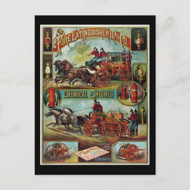 Feuerlöscher Mfg. Co. Postkarte (Vorderseite)