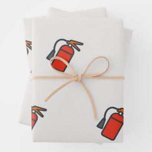 Feuerlöscher Party-Geschenkverpackung Geschenkpapier Set