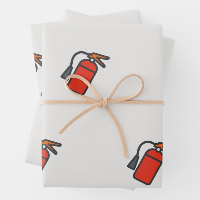 Feuerlöscher Party-Geschenkverpackung  Geschenkpapier Set (Beispiel)