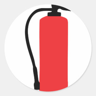 Feuerlöscher Runder Aufkleber