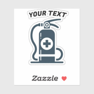 Feuerlöscher Vinyl Aufkleber