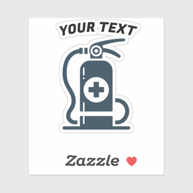 Feuerlöscher Vinyl Aufkleber (Blatt)