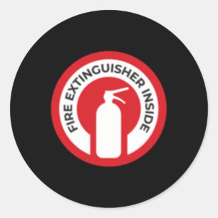 Feuerlöschgerät Runder Aufkleber