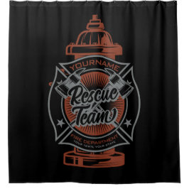 Feuerlöschhilfe-Team Duschvorhang