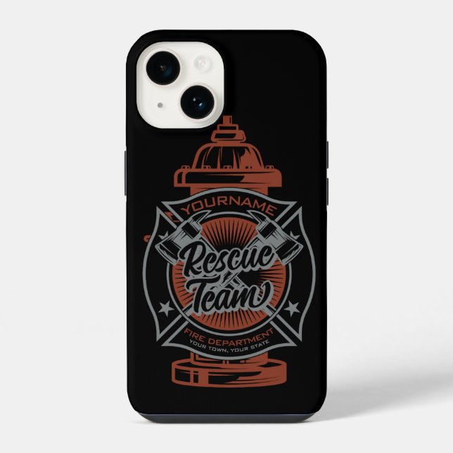 Feuerlöschhilfe-Team iPhone Hülle (Rückseite)