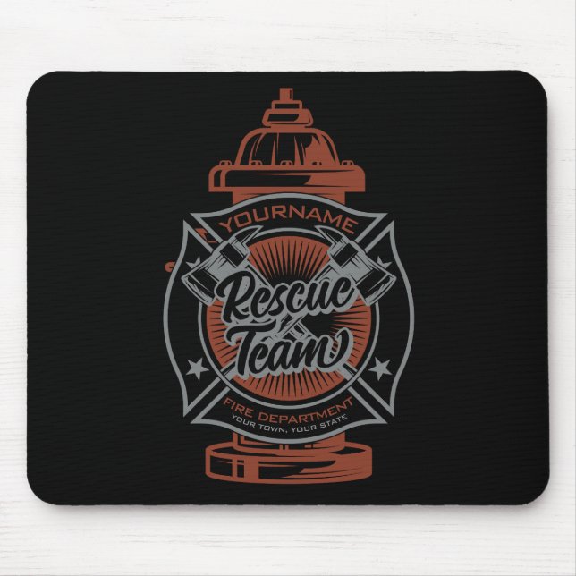 Feuerlöschhilfe-Team Mousepad (Vorne)