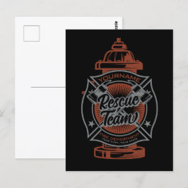 Feuerlöschhilfe-Team Postkarte