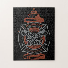 Feuerlöschhilfe-Team Puzzle