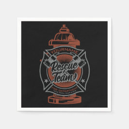 Feuerlöschhilfe-Team Serviette