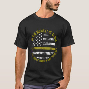 Feuerlöschlinie für Polizei und Feuerwehr T-Shirt