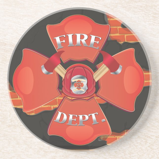 Feuerlöschlogos Untersetzer (Vorne)