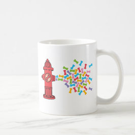 Feuerlöschmittel mit Hundeknochen Tasse