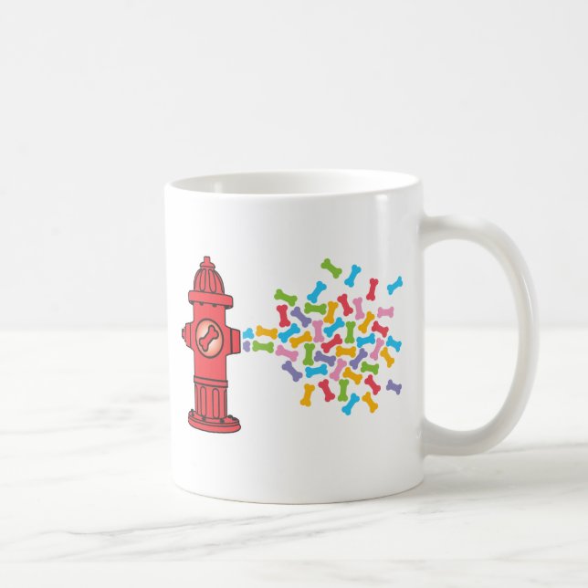 Feuerlöschmittel mit Hundeknochen Tasse (Rechts)