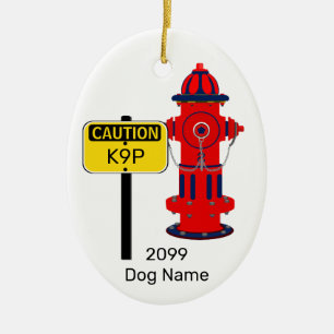 Feuerlöschmittel Oval Keramik Hund Welpenverzierun Ornament