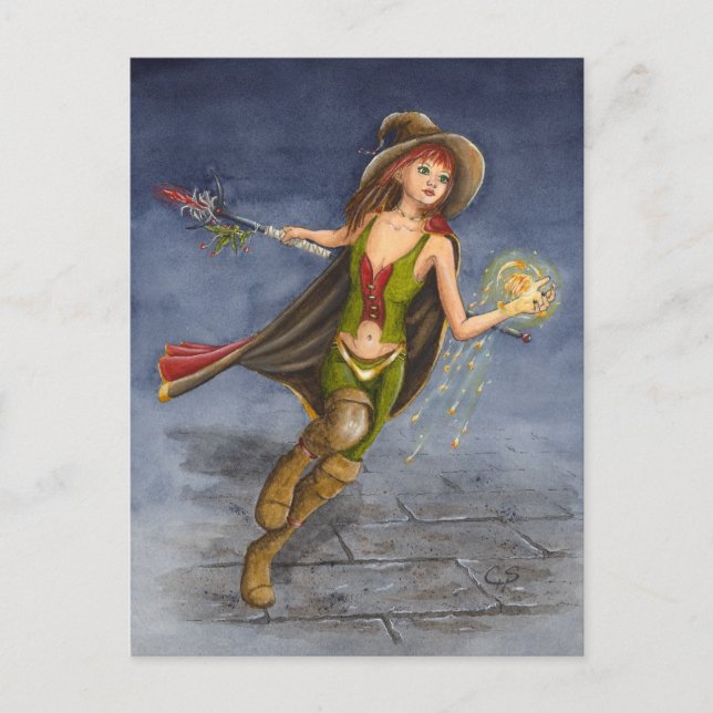 Feuermagie-Postkarte Postkarte (Vorderseite)