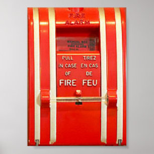 Feuermeldeplakat Poster