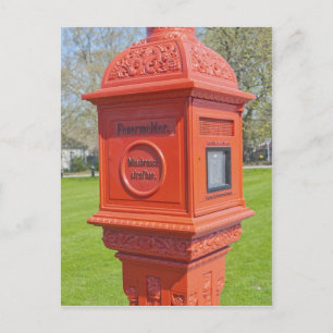 Feuermelder Postkarte